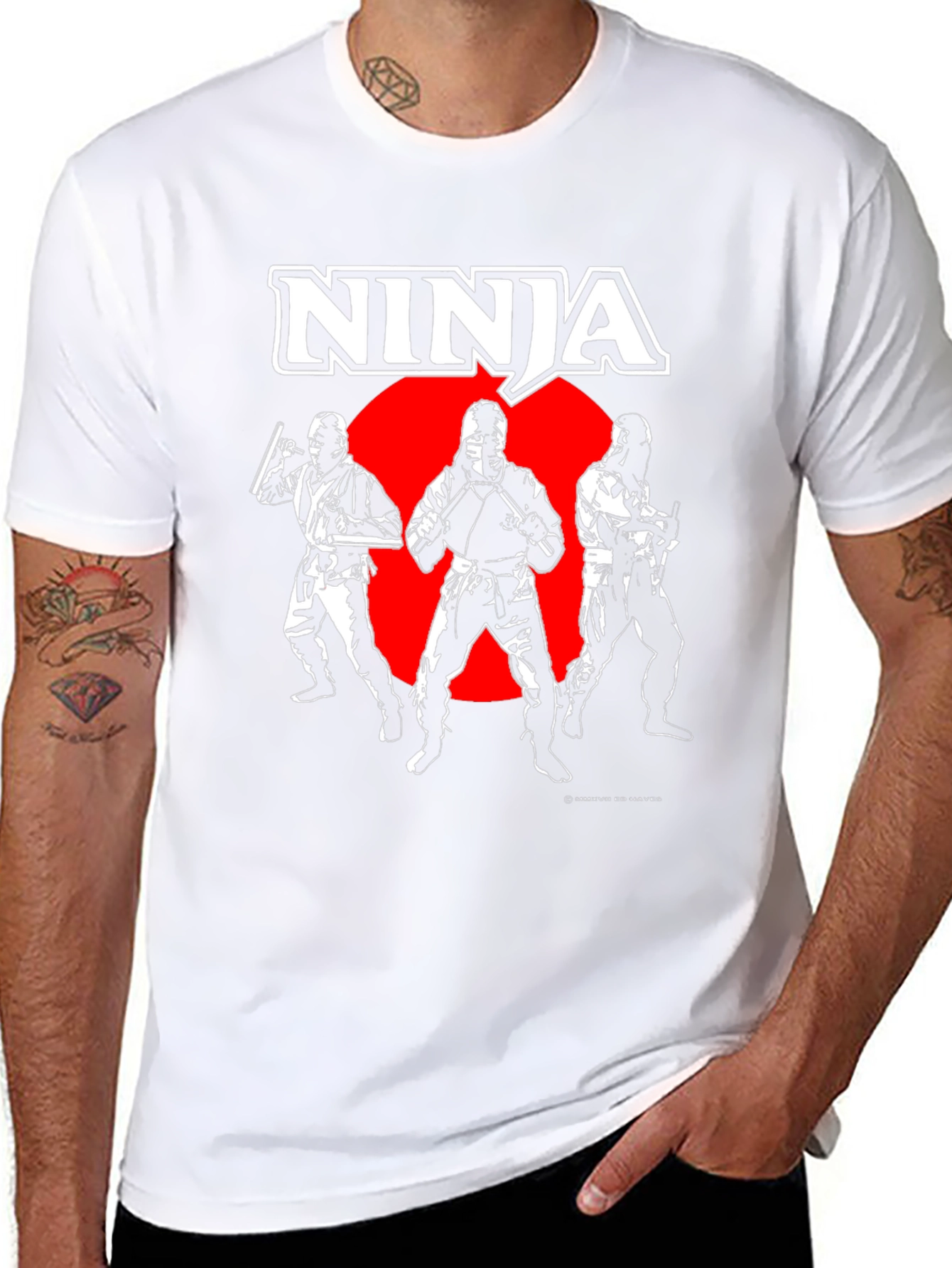 Ninja Graphic Black T-Shirt