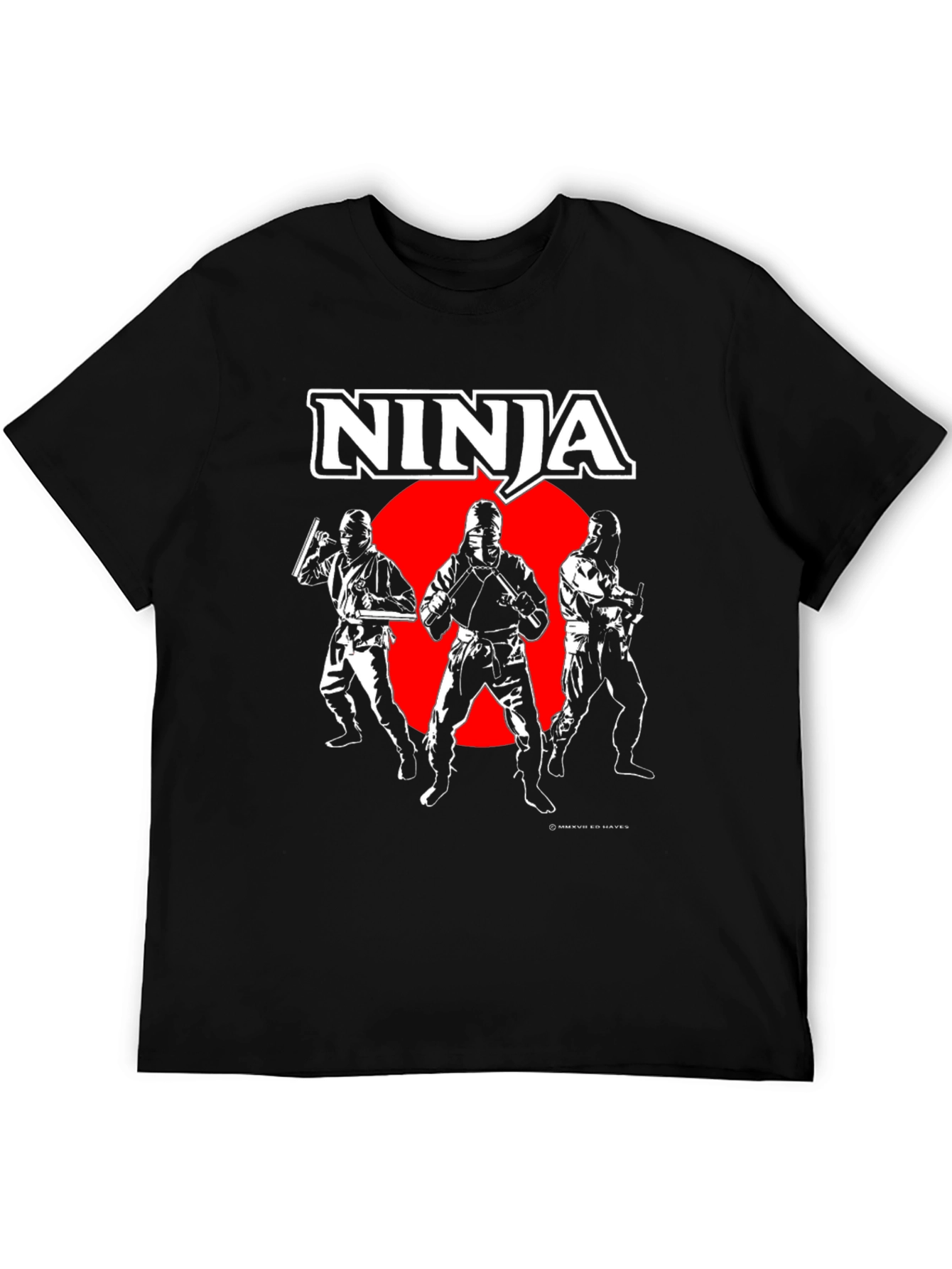 Ninja Graphic Black T-Shirt