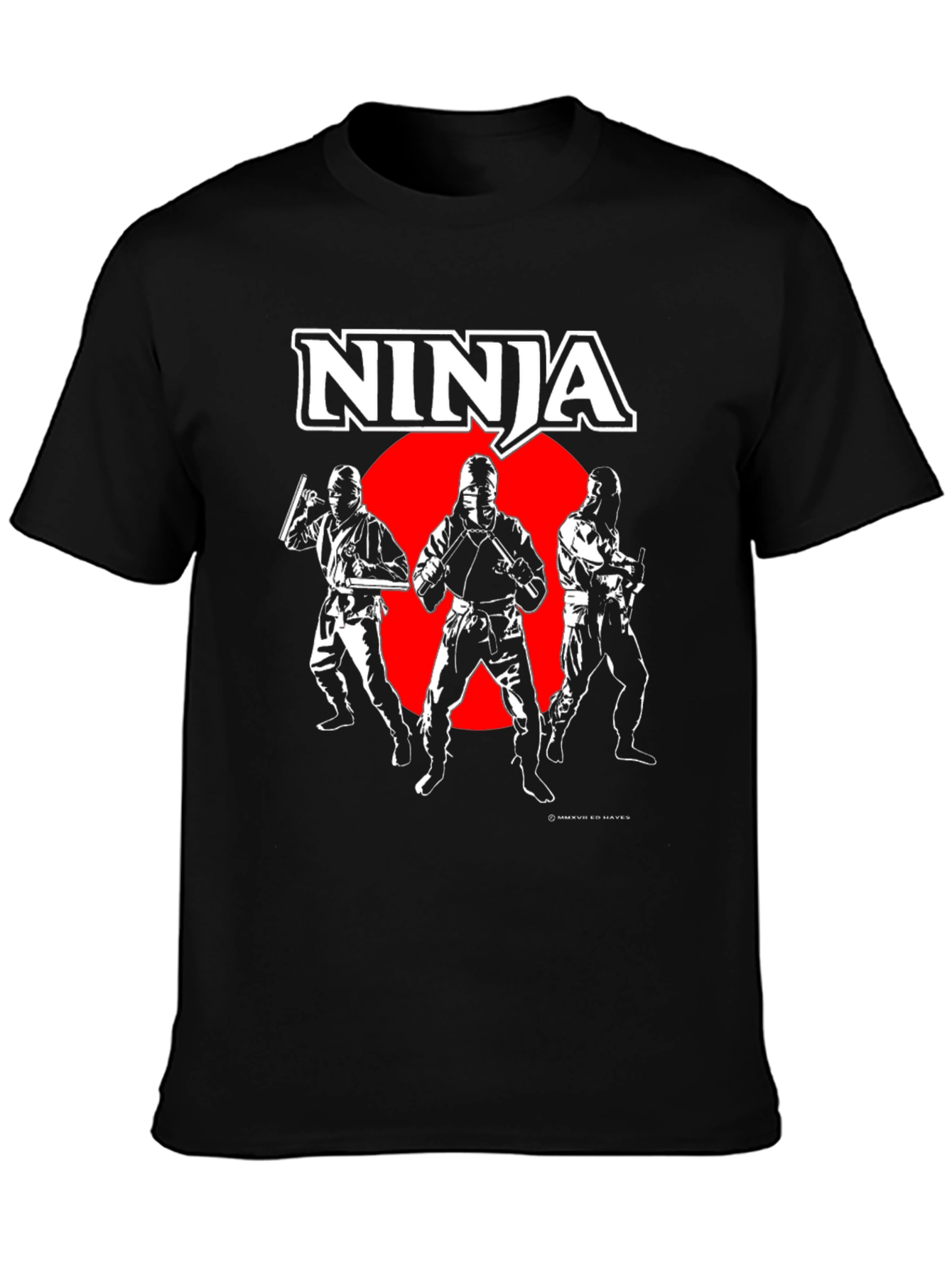 Ninja Graphic Black T-Shirt