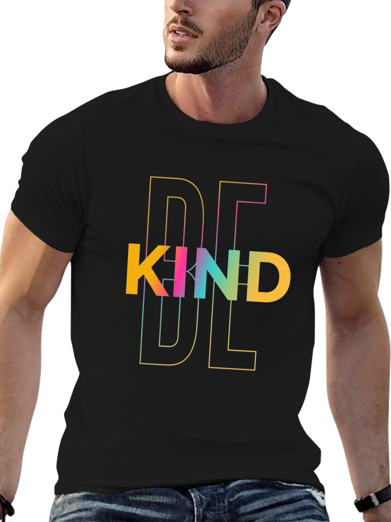 Be Kind Graphic Tee - Black Casual T-Shirt