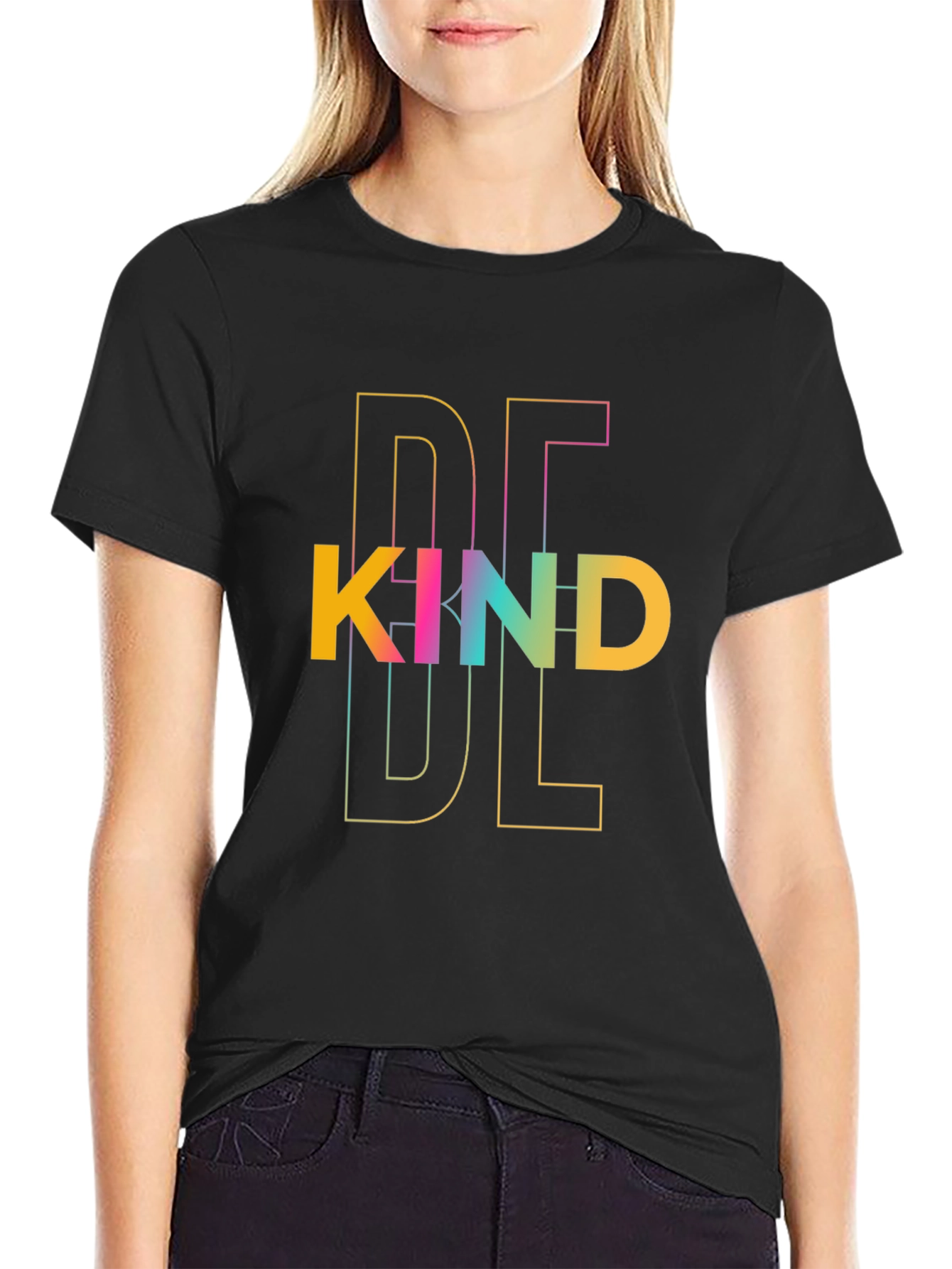 Be Kind Graphic Tee - Black Casual T-Shirt
