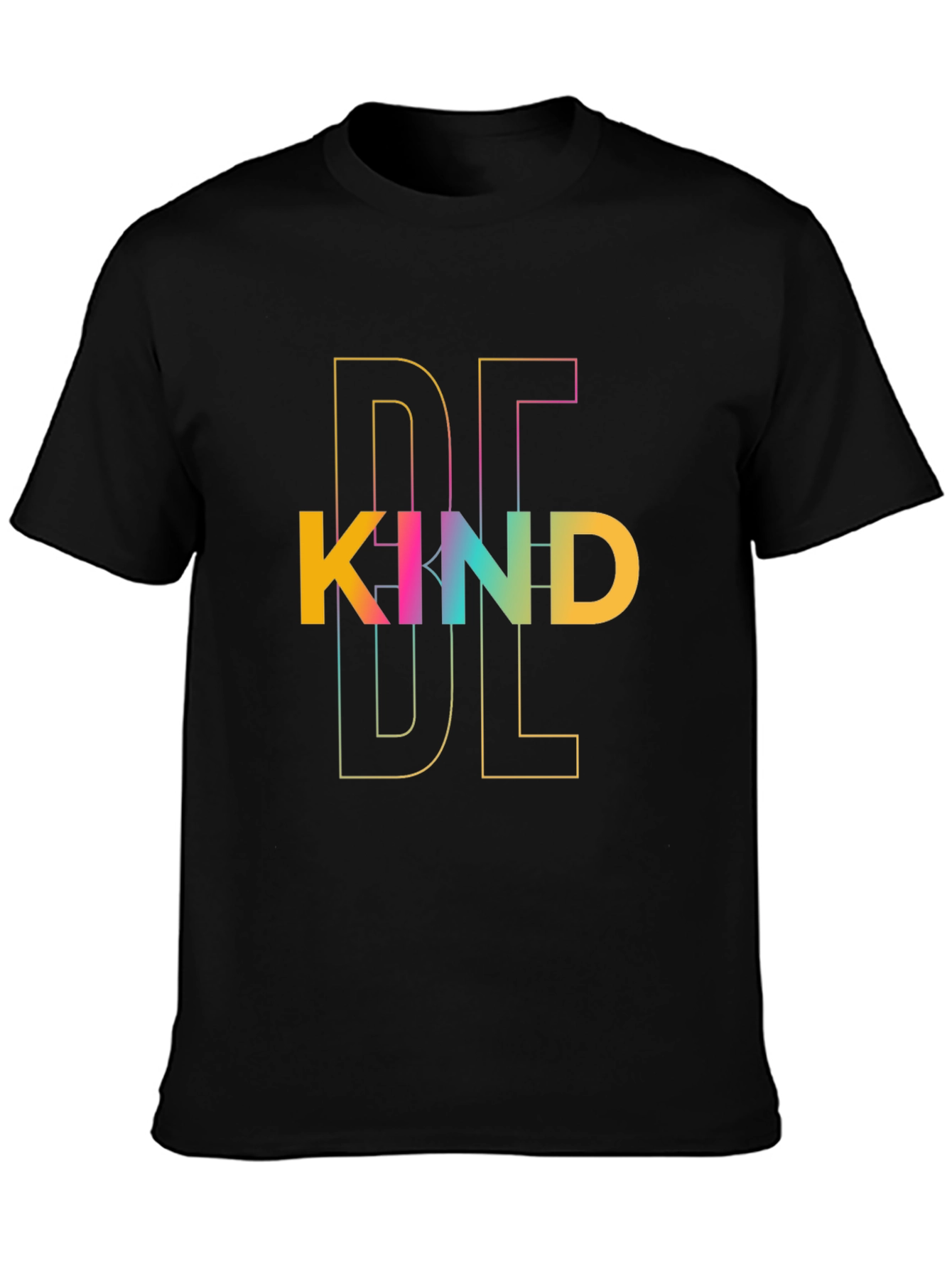 Be Kind Graphic Tee - Black Casual T-Shirt