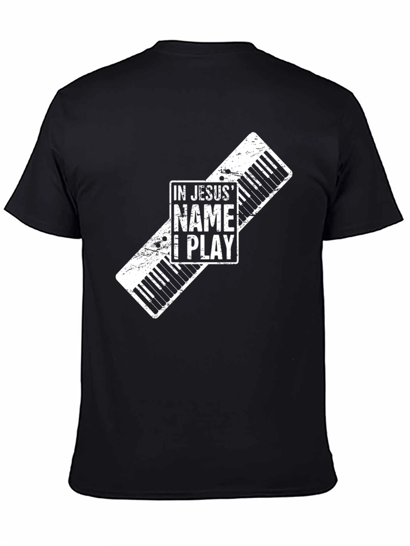 In Jesus Name I Play Piano Keyboard T-Shirt