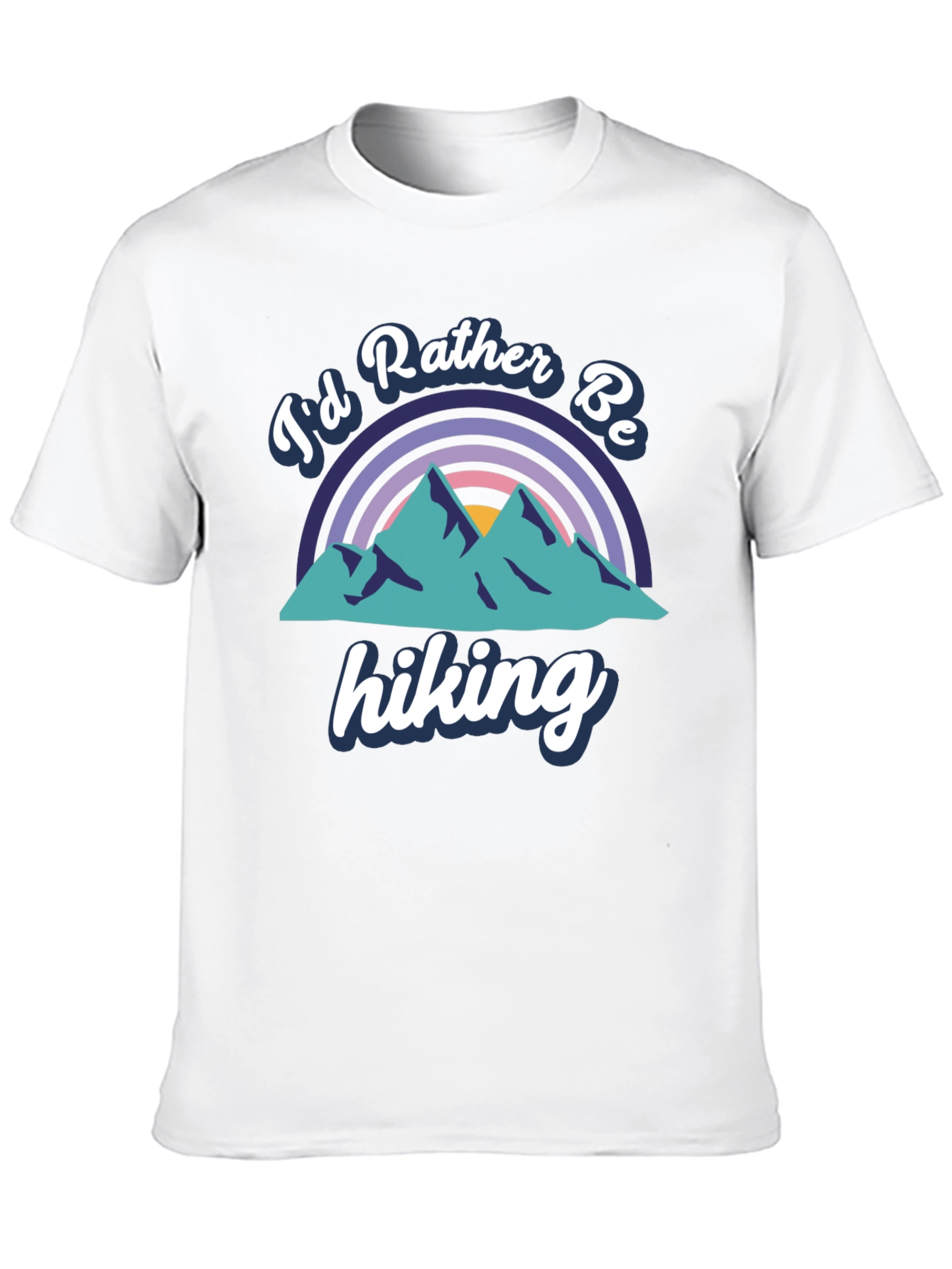 Id Rather Be Hiking Black Tee
