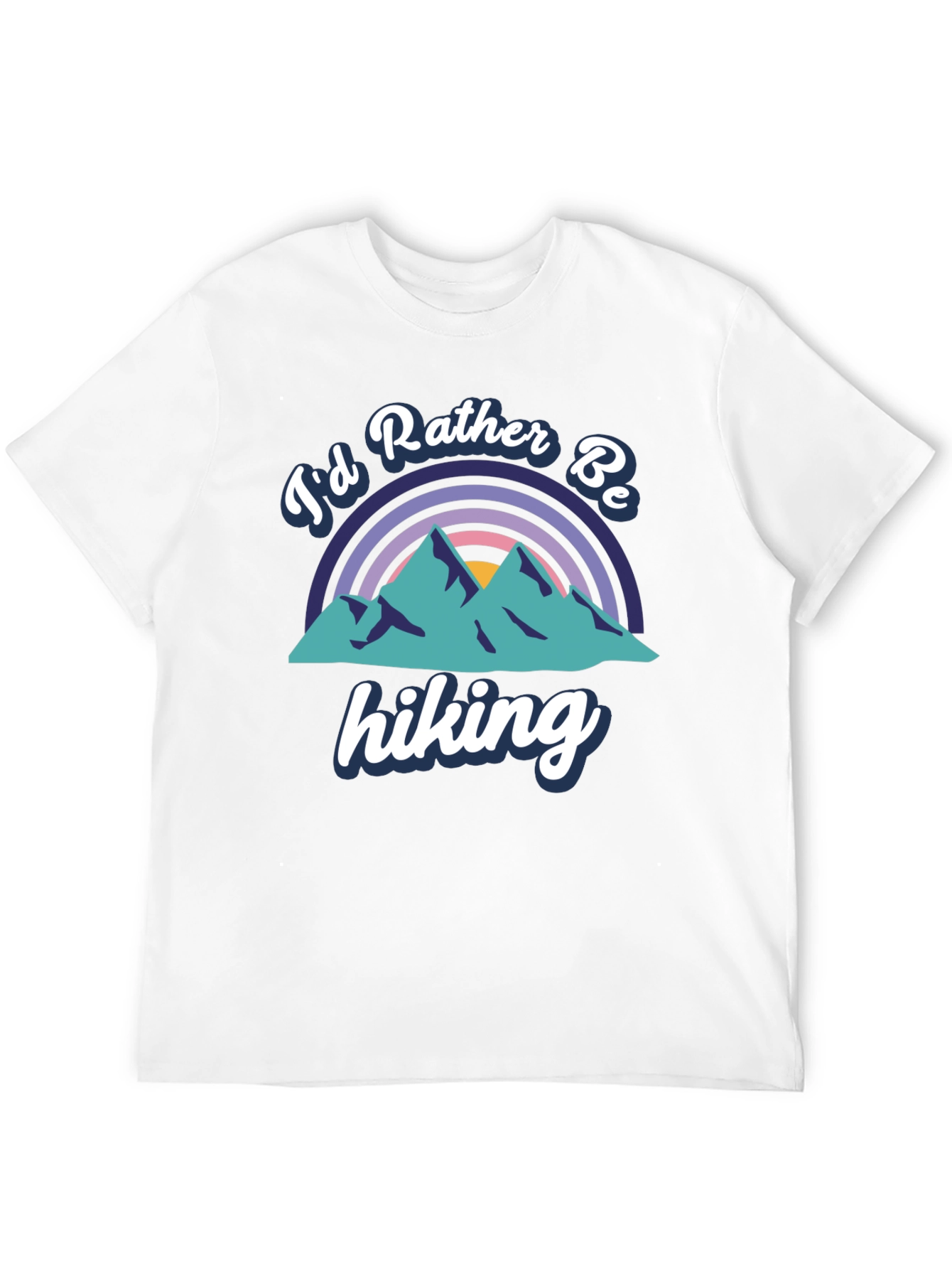 Id Rather Be Hiking Black Tee