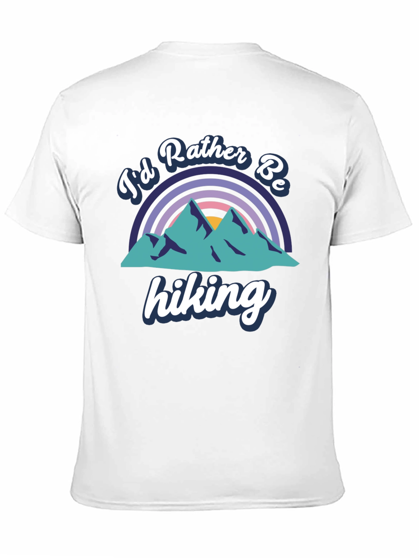 Id Rather Be Hiking Black Tee