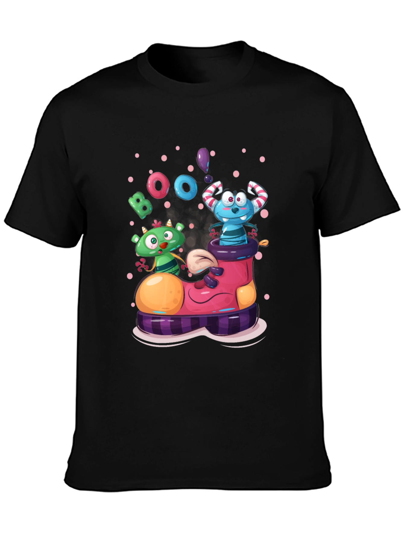Boo Monsters in a Boot Halloween T-Shirt