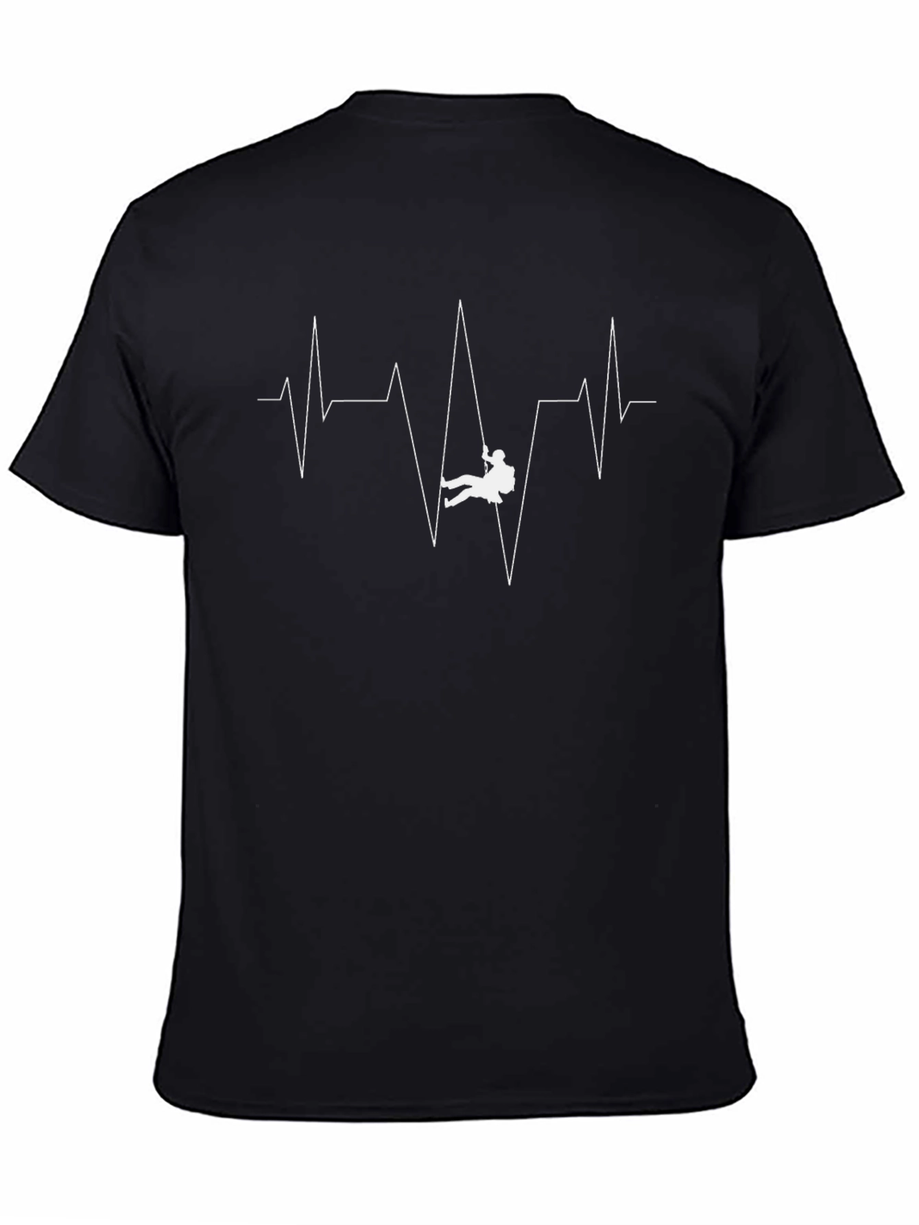 Climbing Heartbeat T-Shirt | Black | Mens