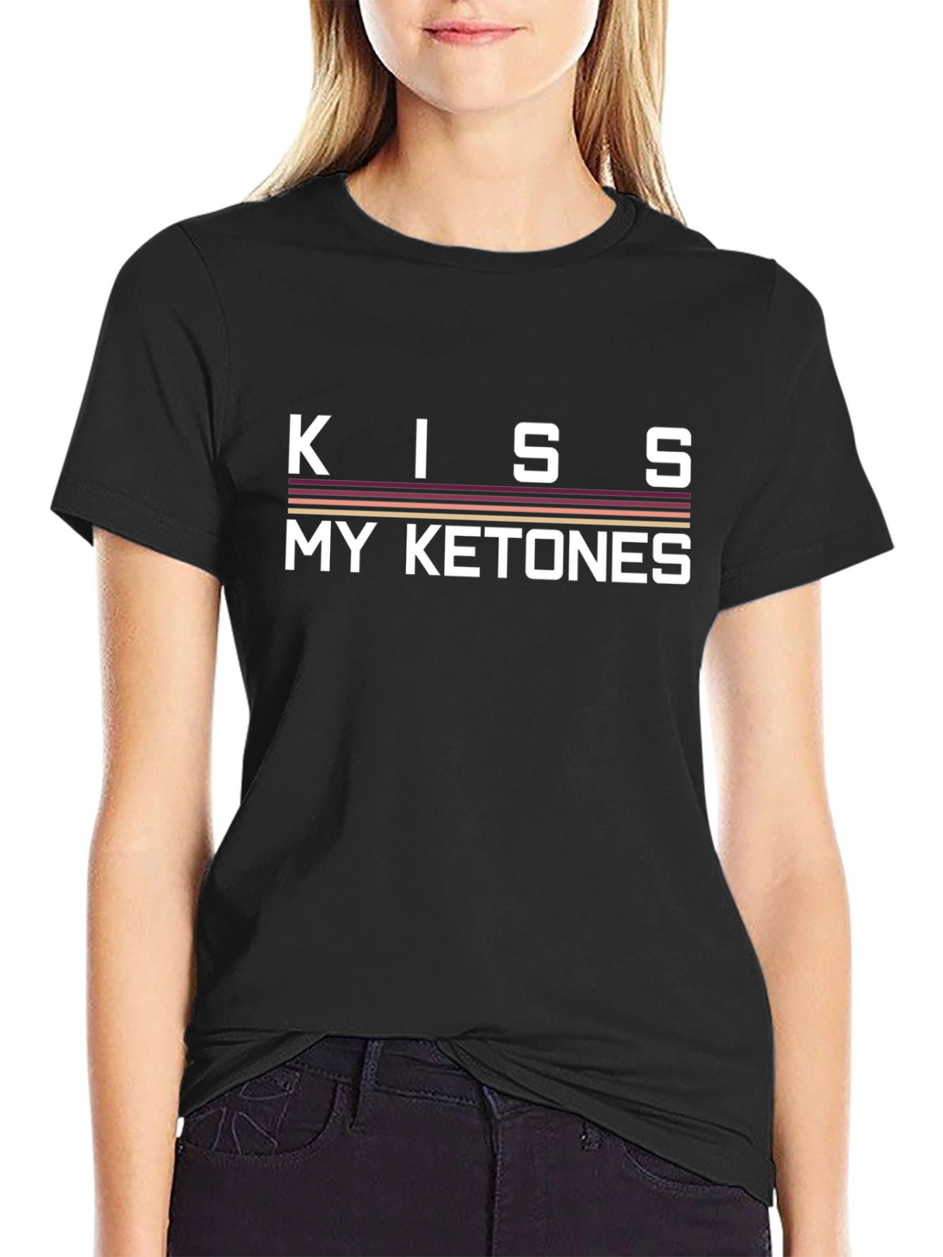 Kiss My Ketones Funny Keto Diet T-Shirt