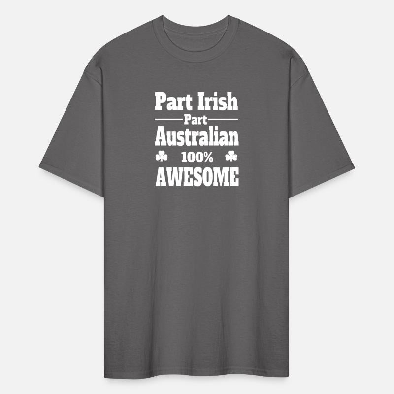funny Irish St Patricks t shirt part Irish part