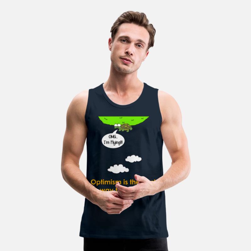 funny optimism turtle present gift tshirt
