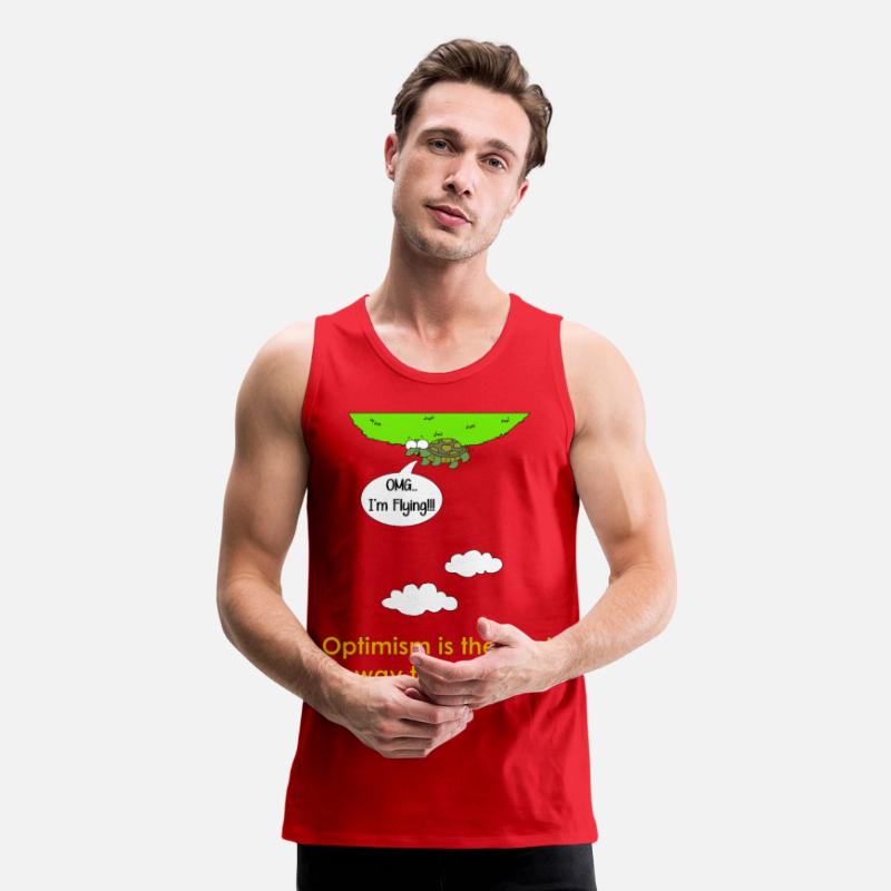 funny optimism turtle present gift tshirt