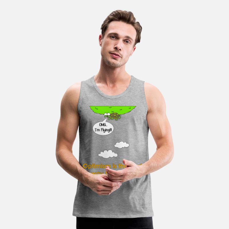 funny optimism turtle present gift tshirt