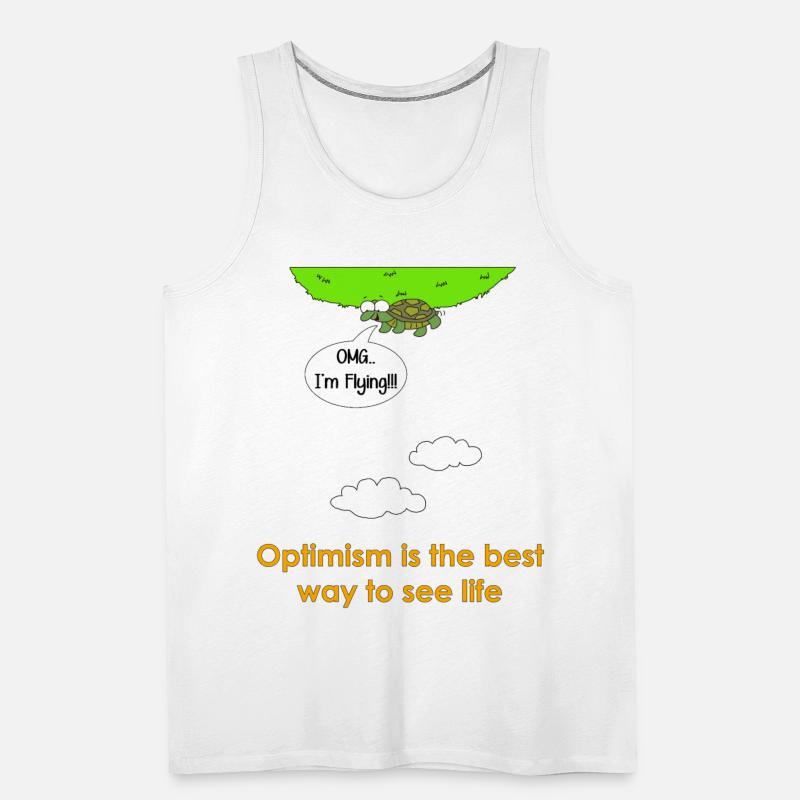 funny optimism turtle present gift tshirt