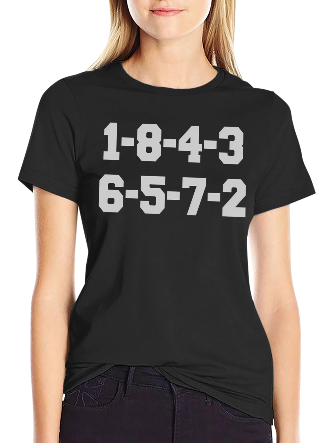 1-8-4-3 6-5-7-2 T-Shirt Black Engine Firing Order Tee