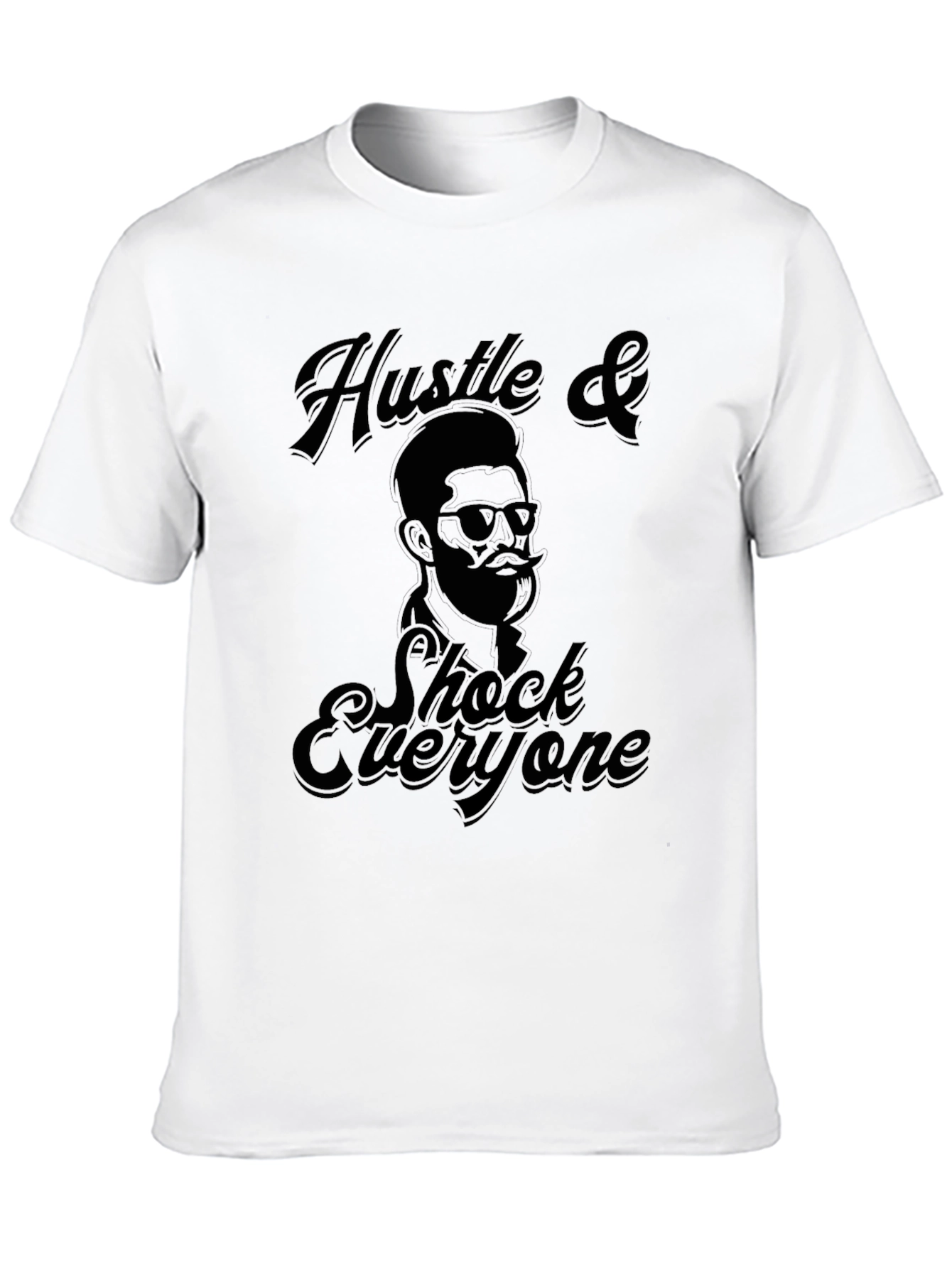 Hustle & Shock Graphic Tee - Black