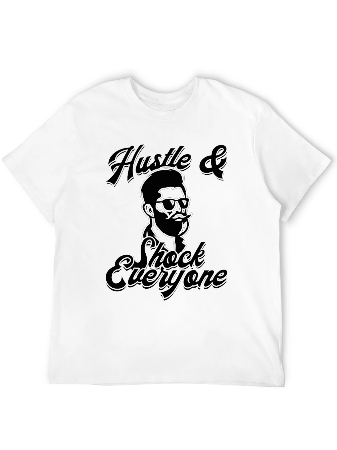 Hustle & Shock Graphic Tee - Black