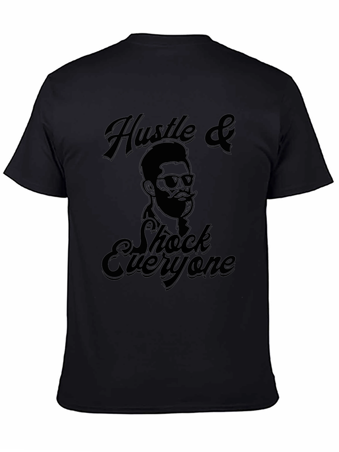 Hustle & Shock Graphic Tee - Black