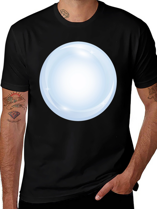 Bubble Graphic Black Cotton Tee