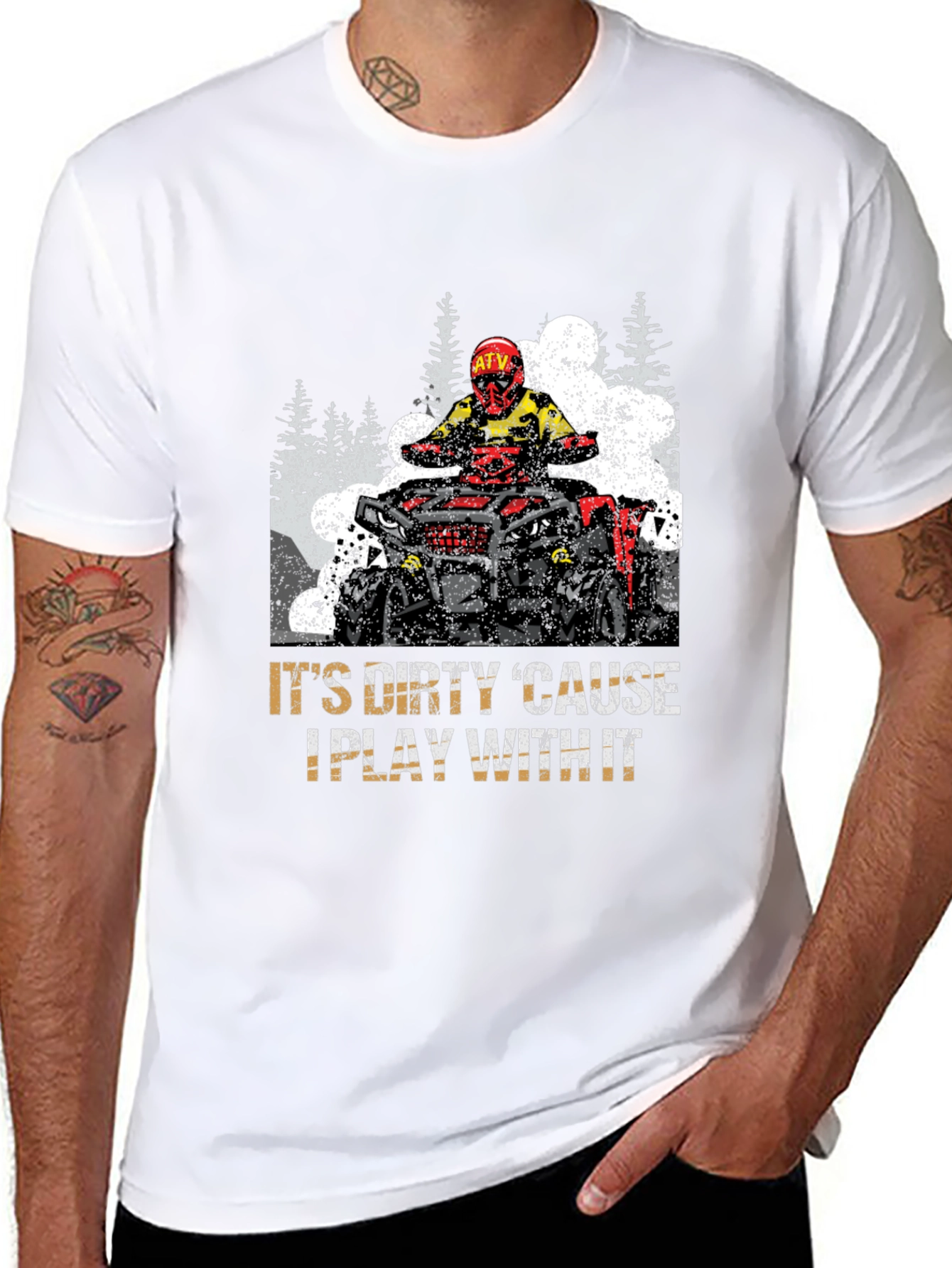 Dirty ATV Rider Graphic Tee