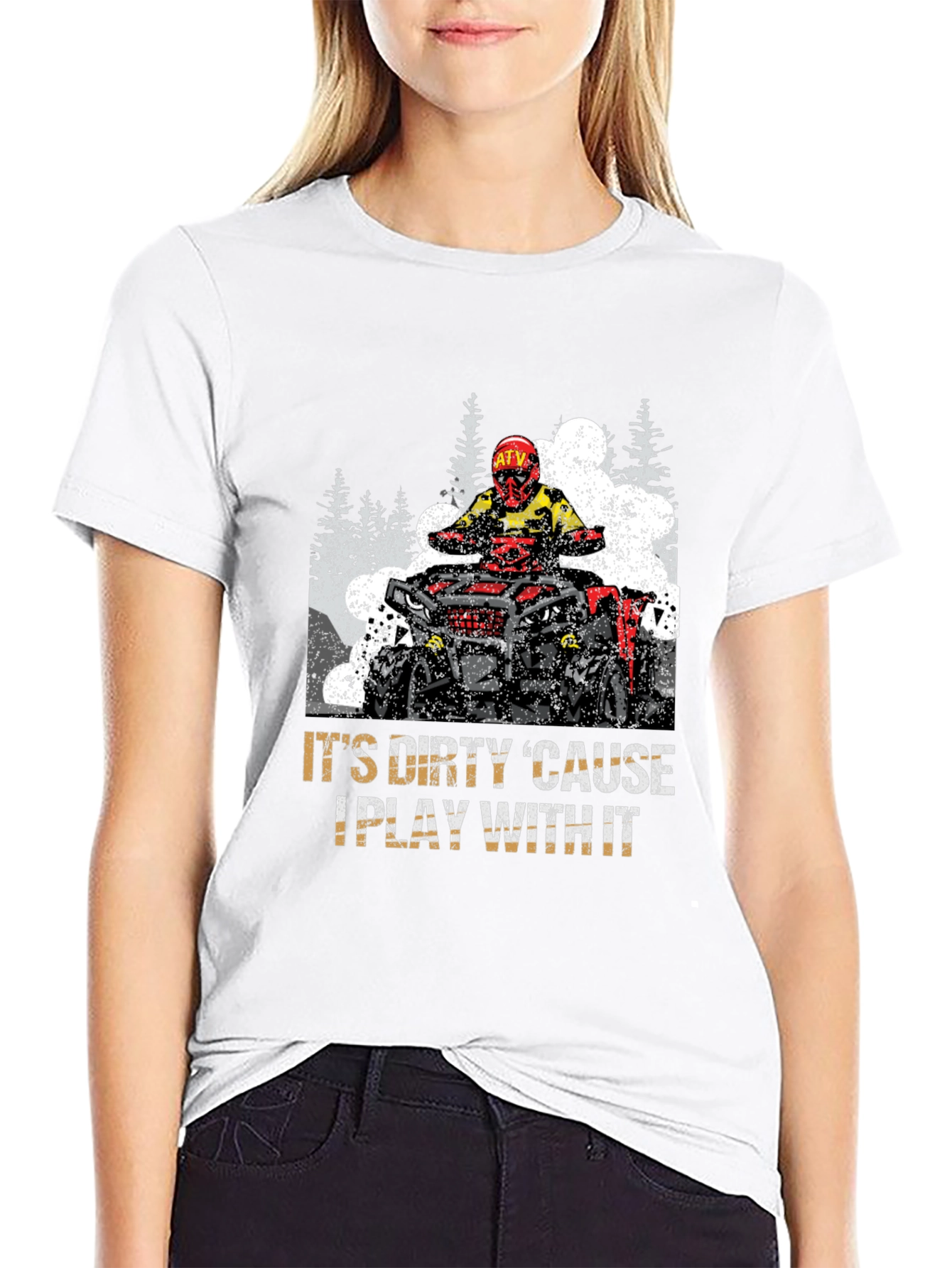 Dirty ATV Rider Graphic Tee
