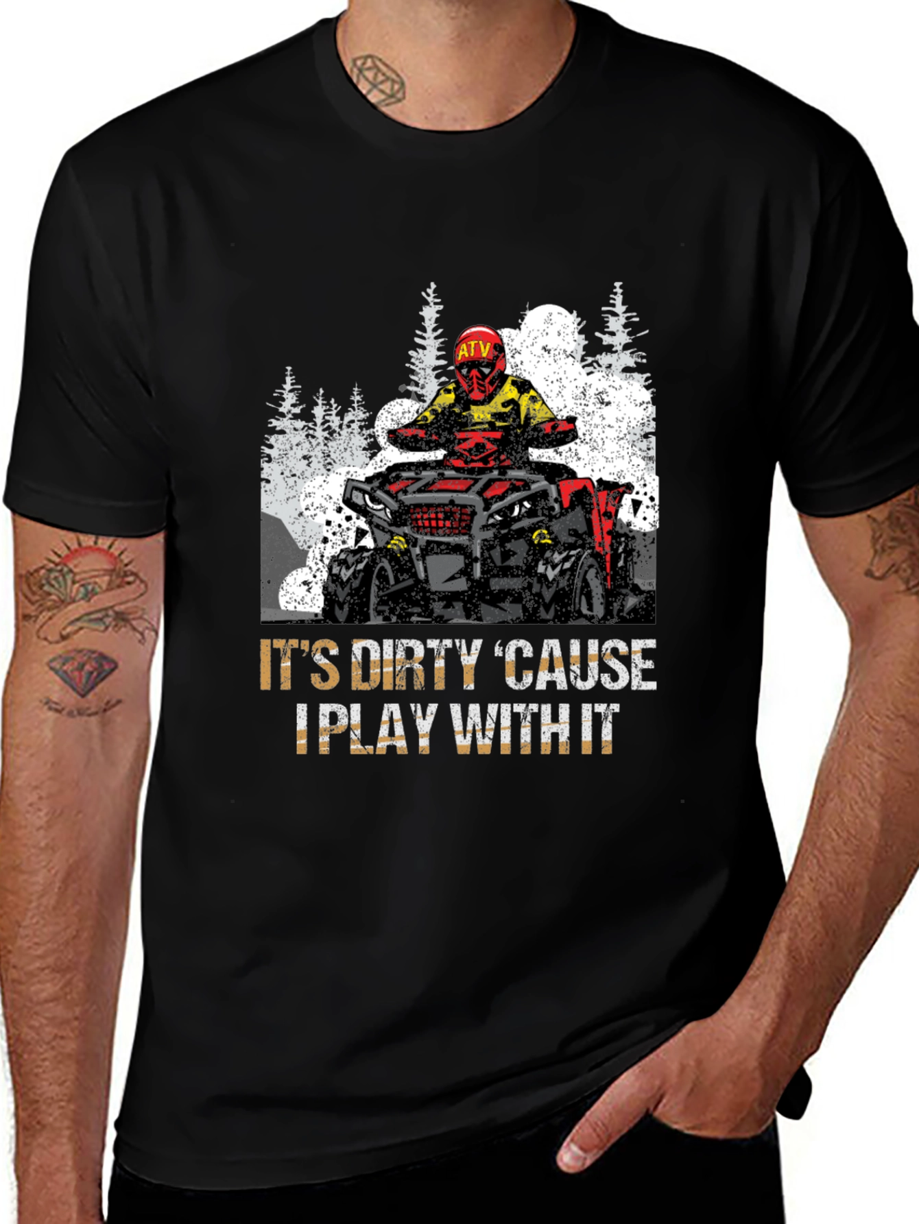 Dirty ATV Rider Graphic Tee