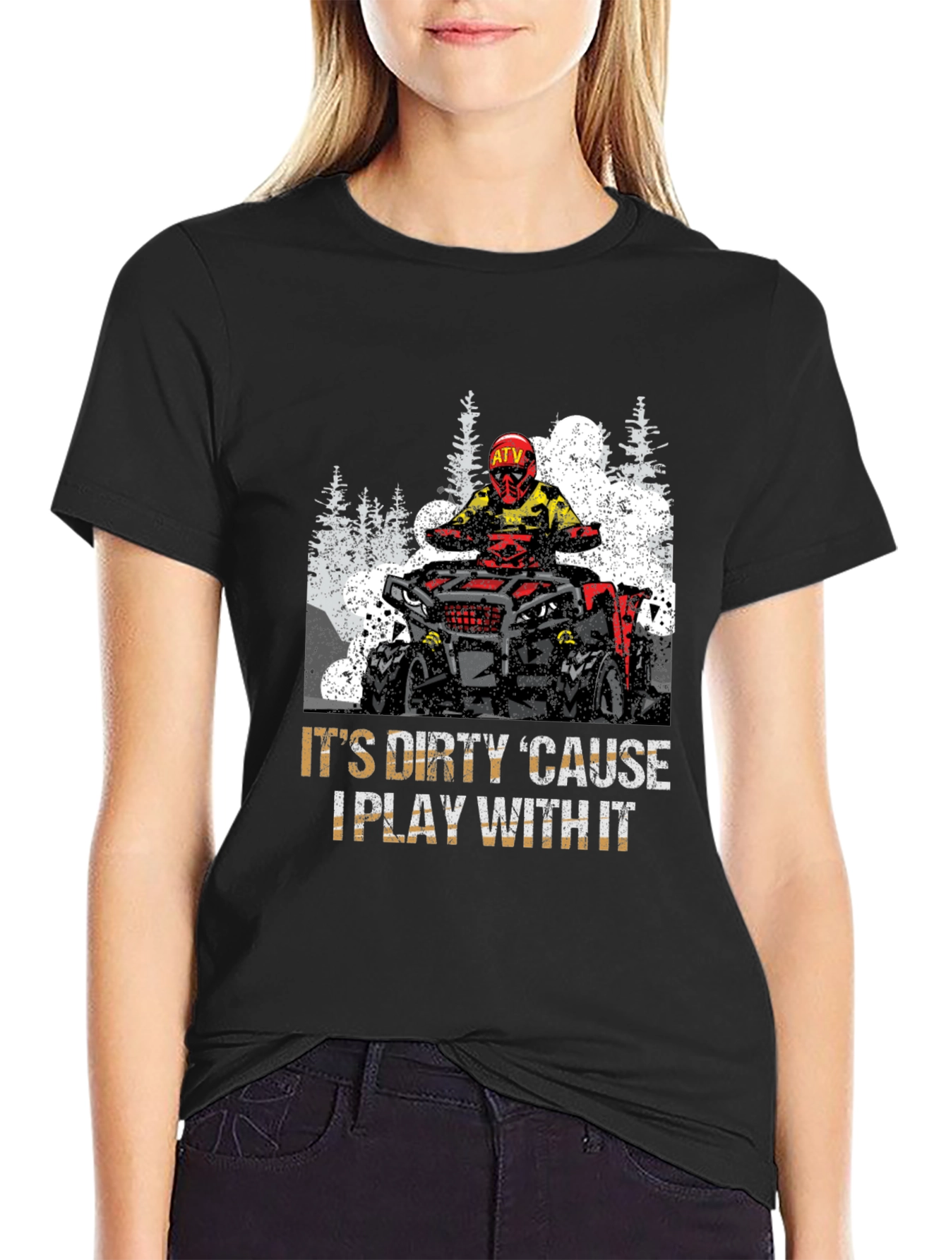 Dirty ATV Rider Graphic Tee