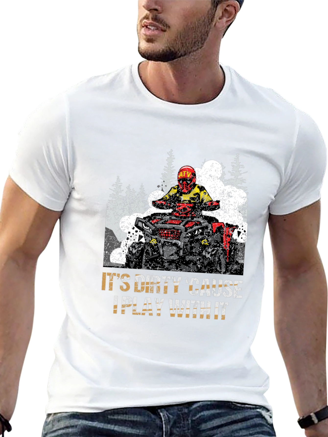 Dirty ATV Rider Graphic Tee