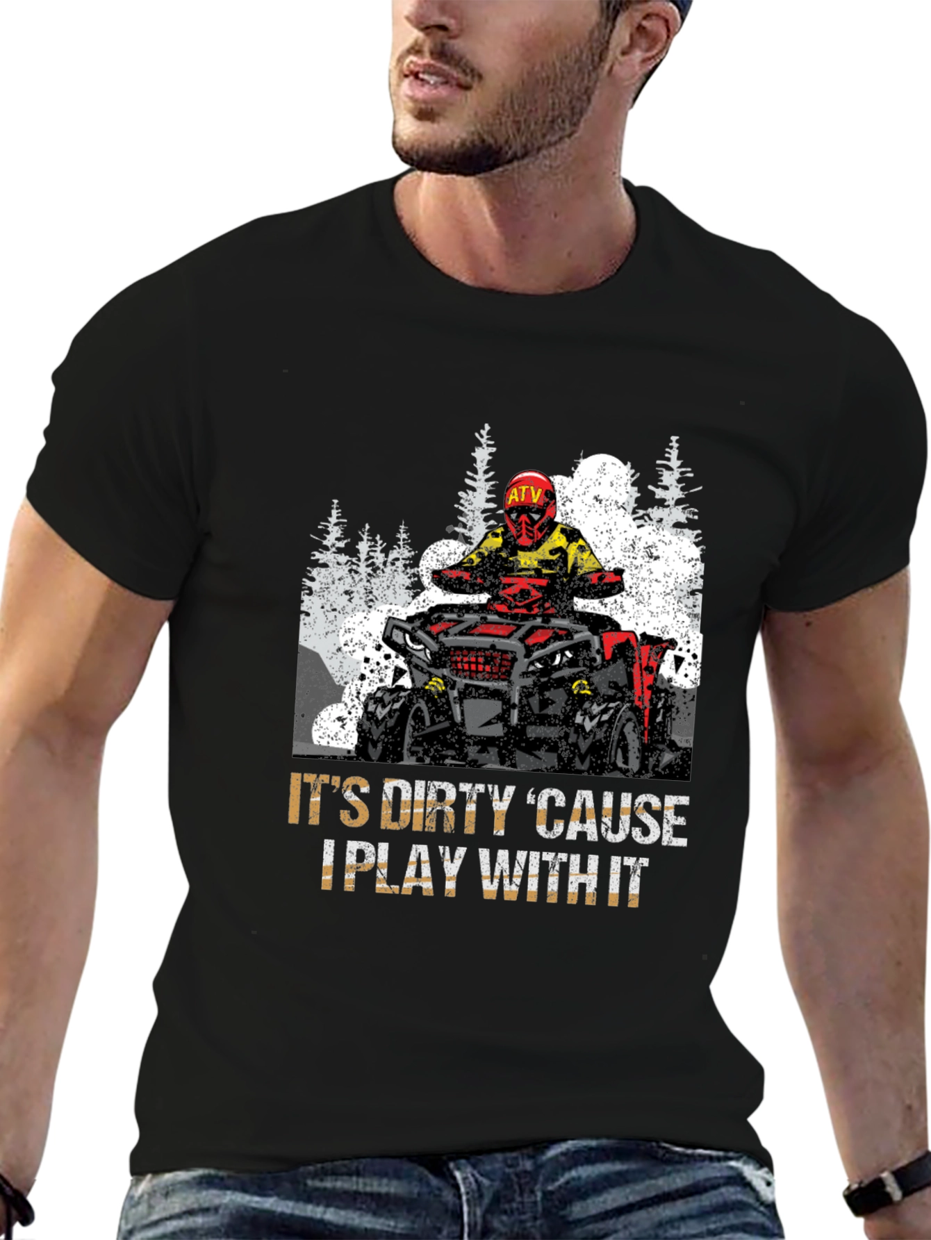 Dirty ATV Rider Graphic Tee