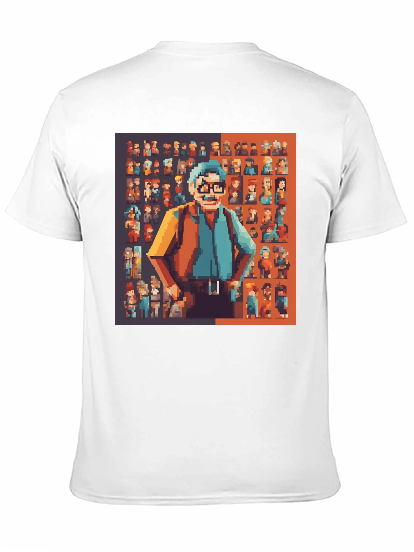 Pixel Art Graphic Print T-Shirt