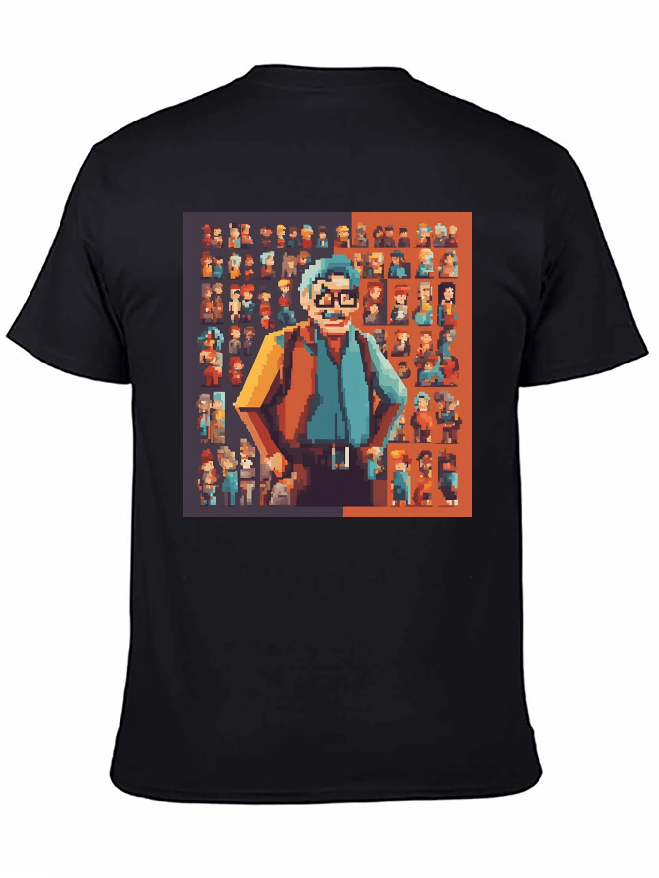 Pixel Art Graphic Print T-Shirt