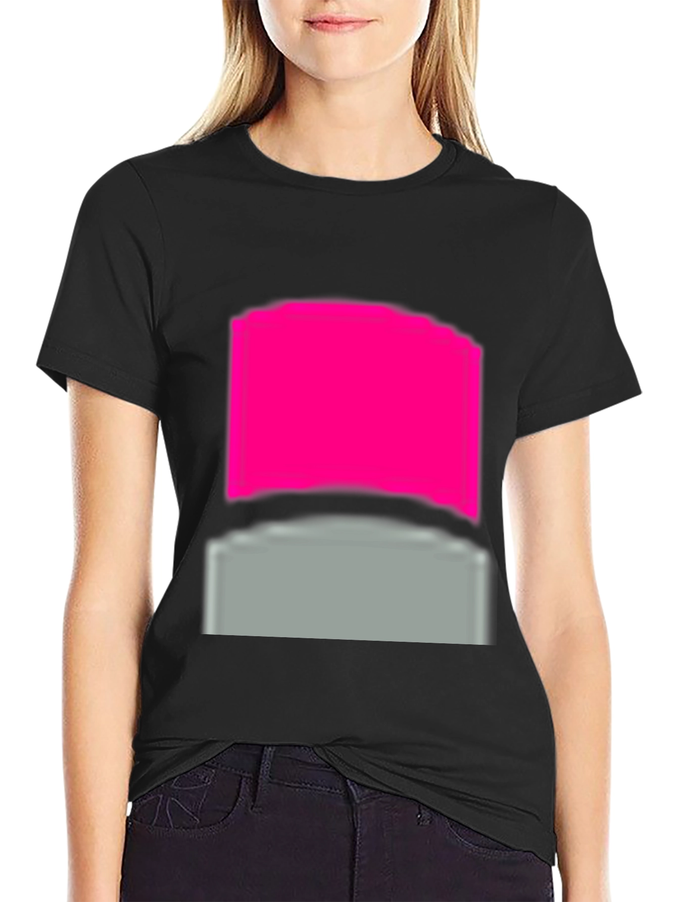 Modern Black Tee with Graphic Design
