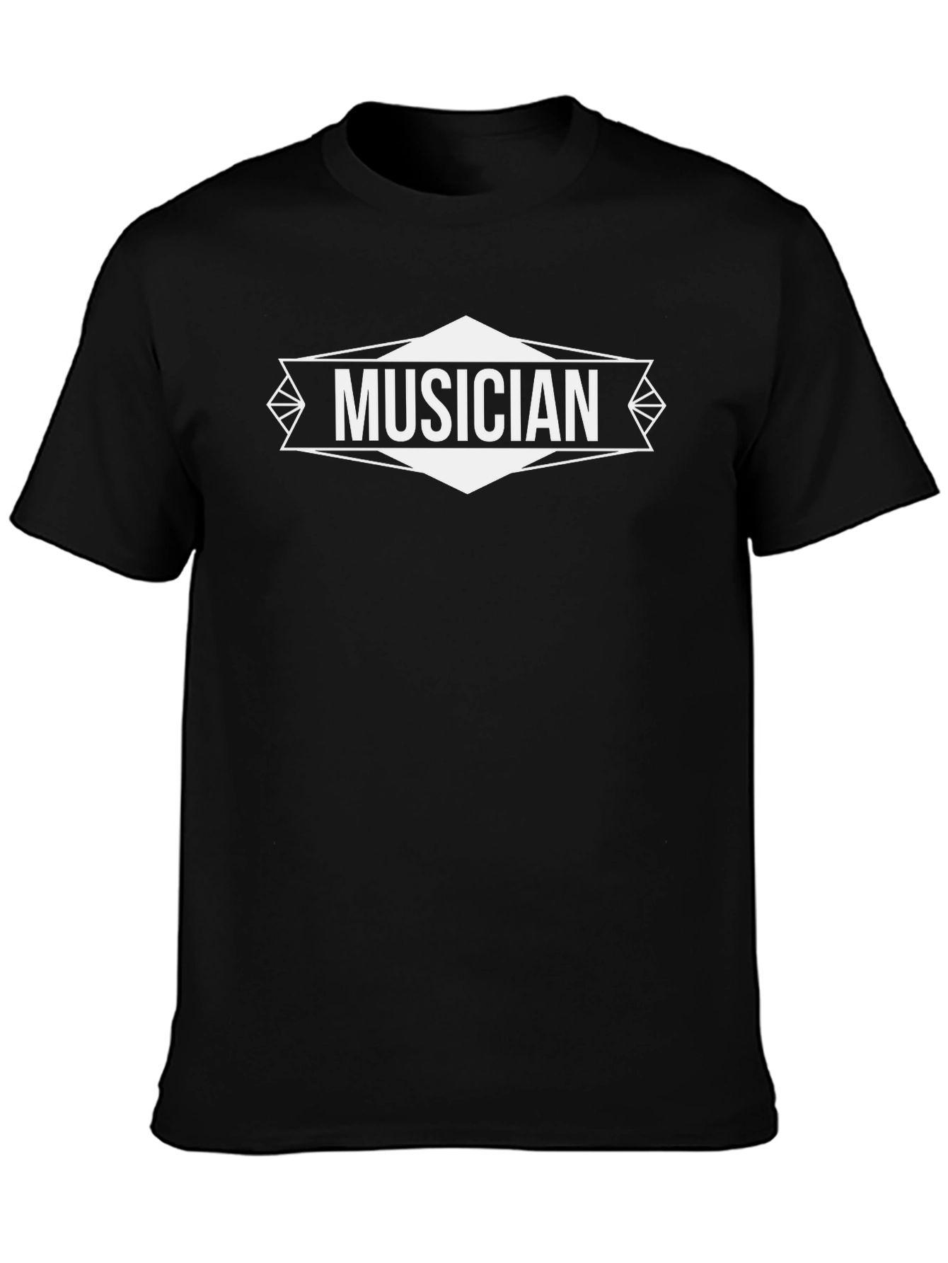 Musician Graphic T-Shirt - Black Casual Tee