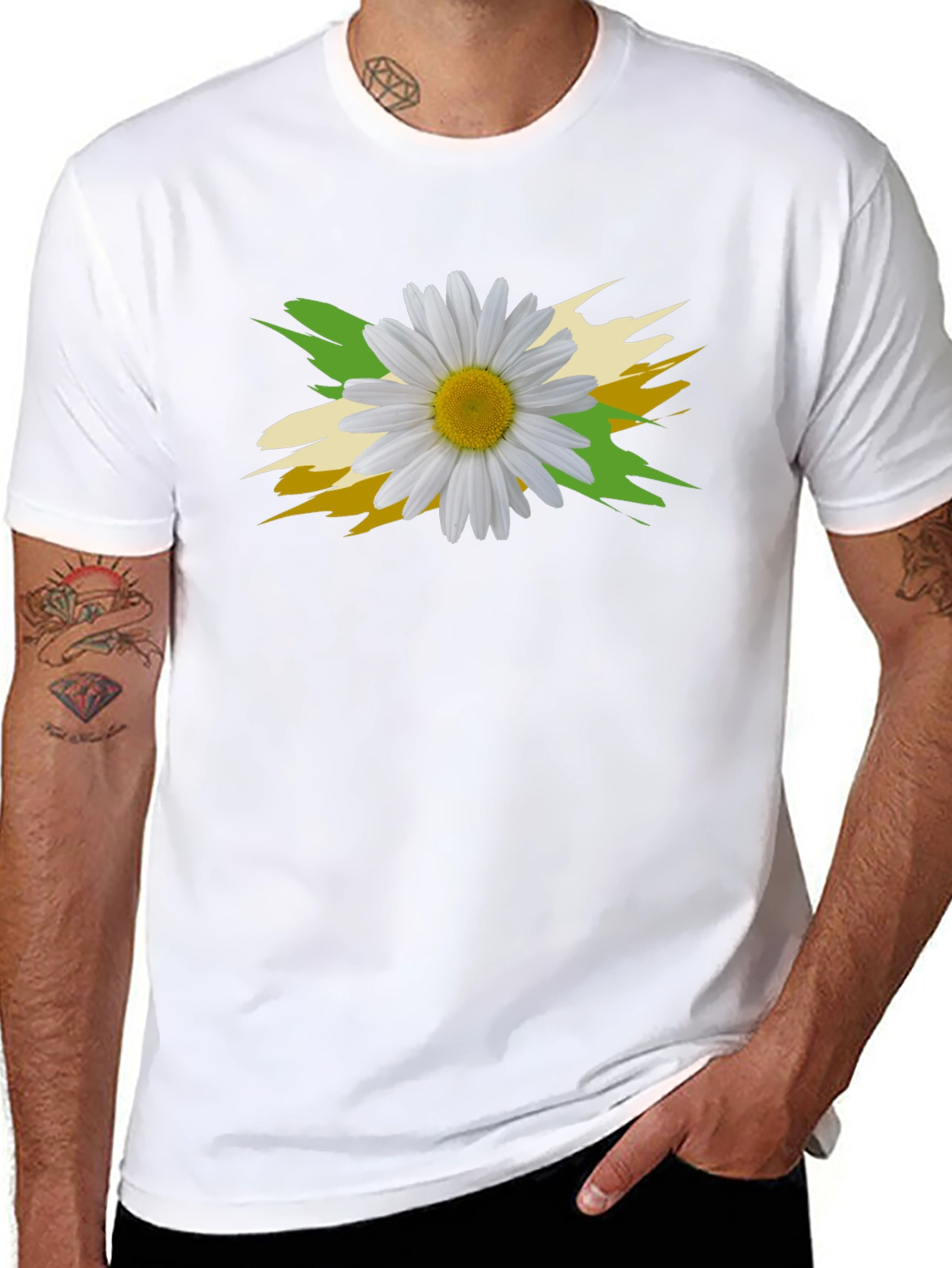 Daisy Graphic T-Shirt - Floral Design Tee