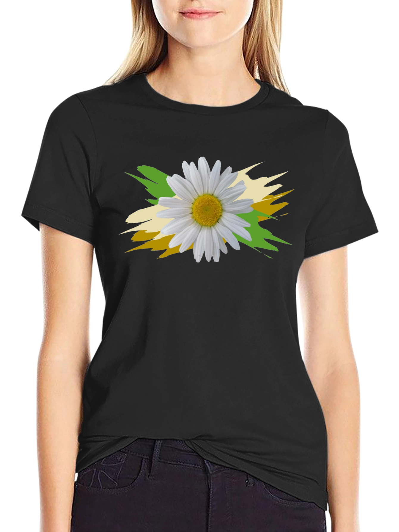 Daisy Graphic T-Shirt - Floral Design Tee
