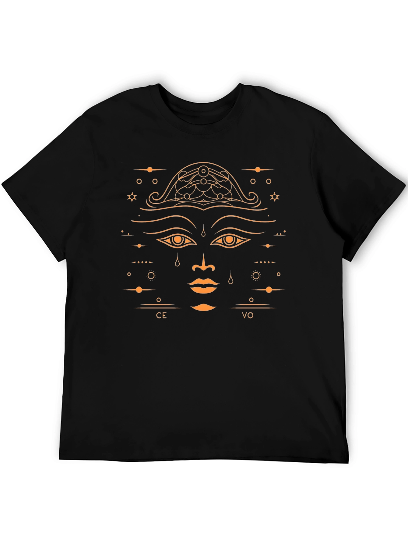 Abstract Face Graphic Tee - CE VO