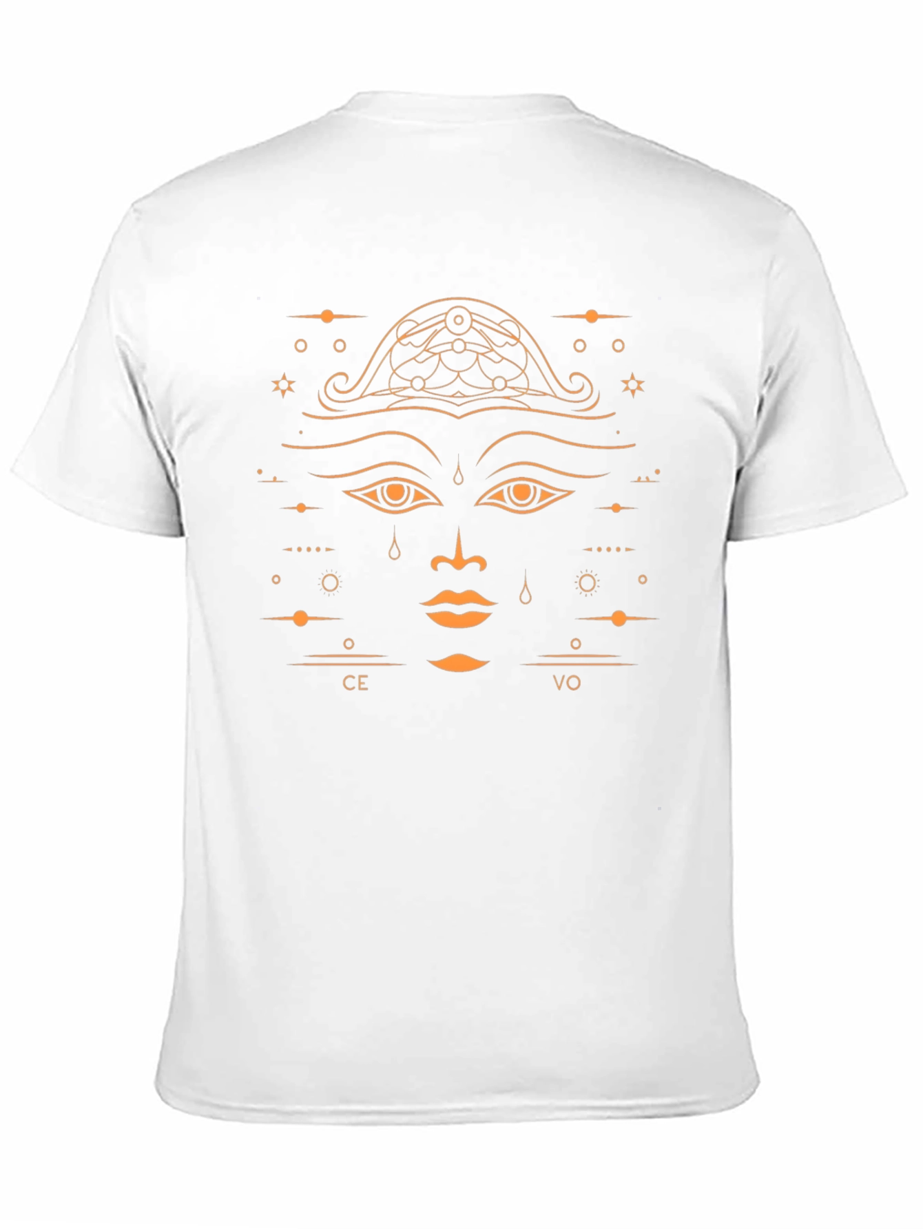Abstract Face Graphic Tee - CE VO