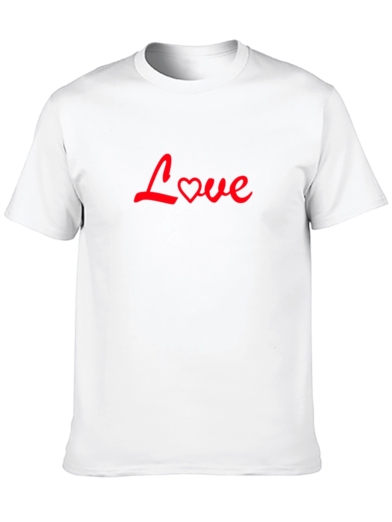 Love Heart Graphic Black Tee