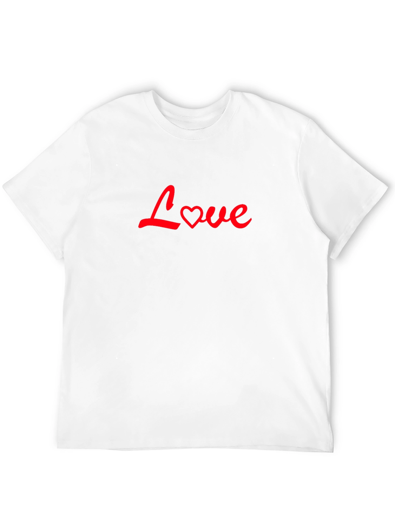 Love Heart Graphic Black Tee