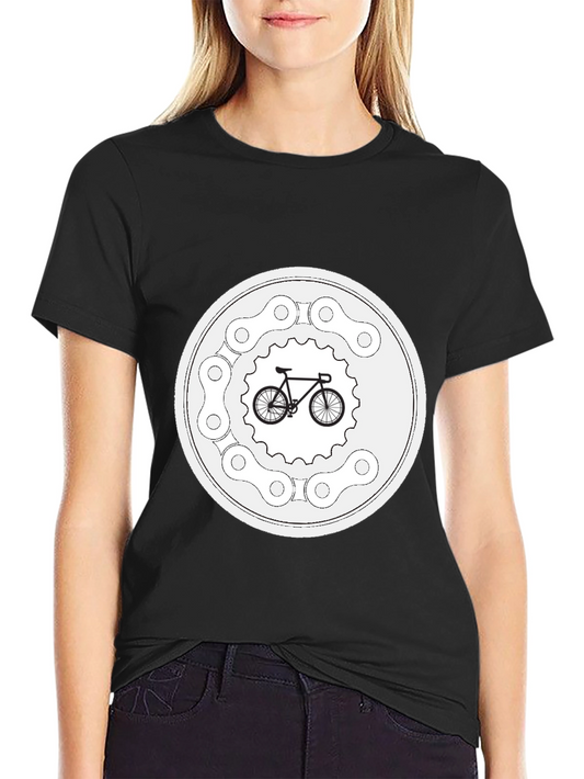 Bike Chain Circle Graphic T-Shirt - Ride in Style!