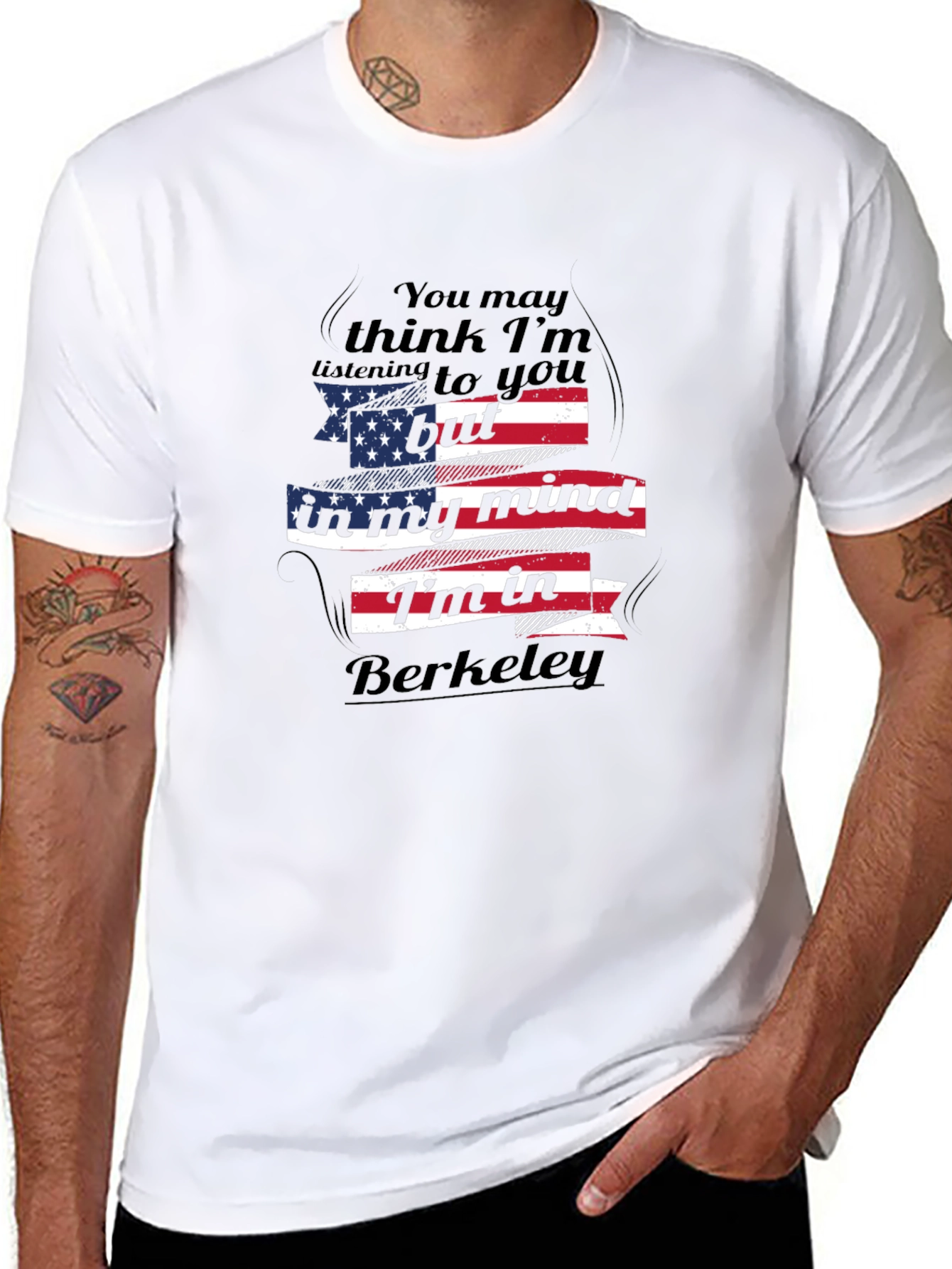 Berkeley Mind USA Flag Tee