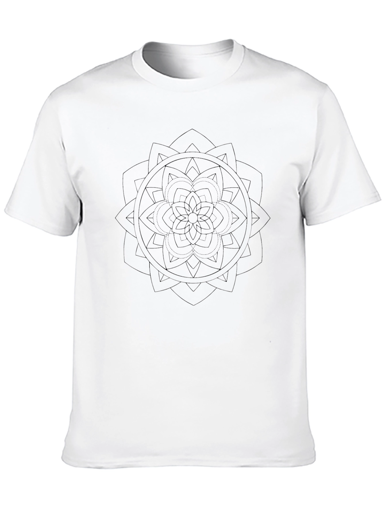 Mandala Design Black T-Shirt