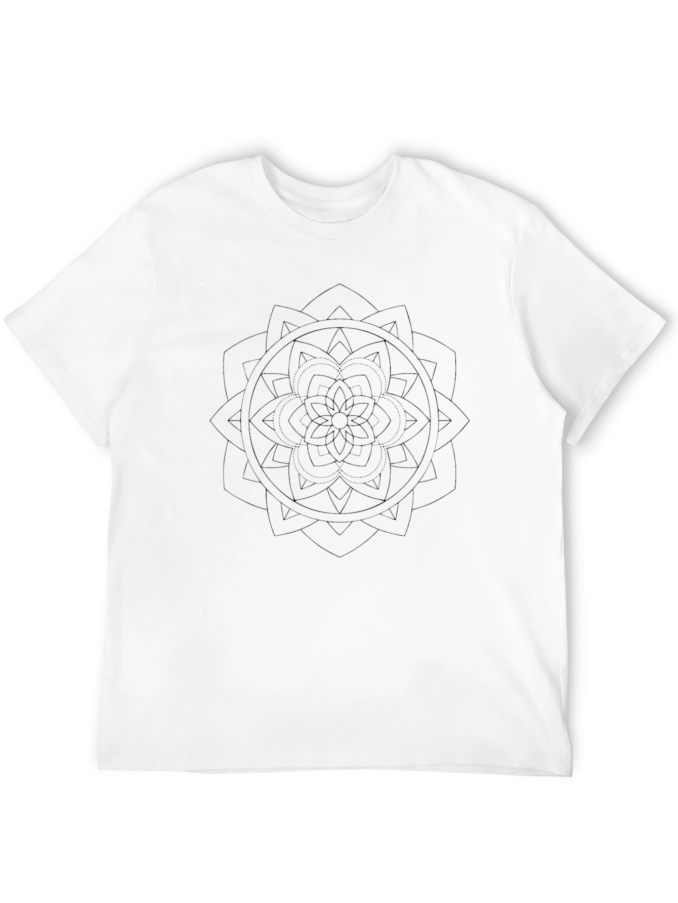 Mandala Design Black T-Shirt