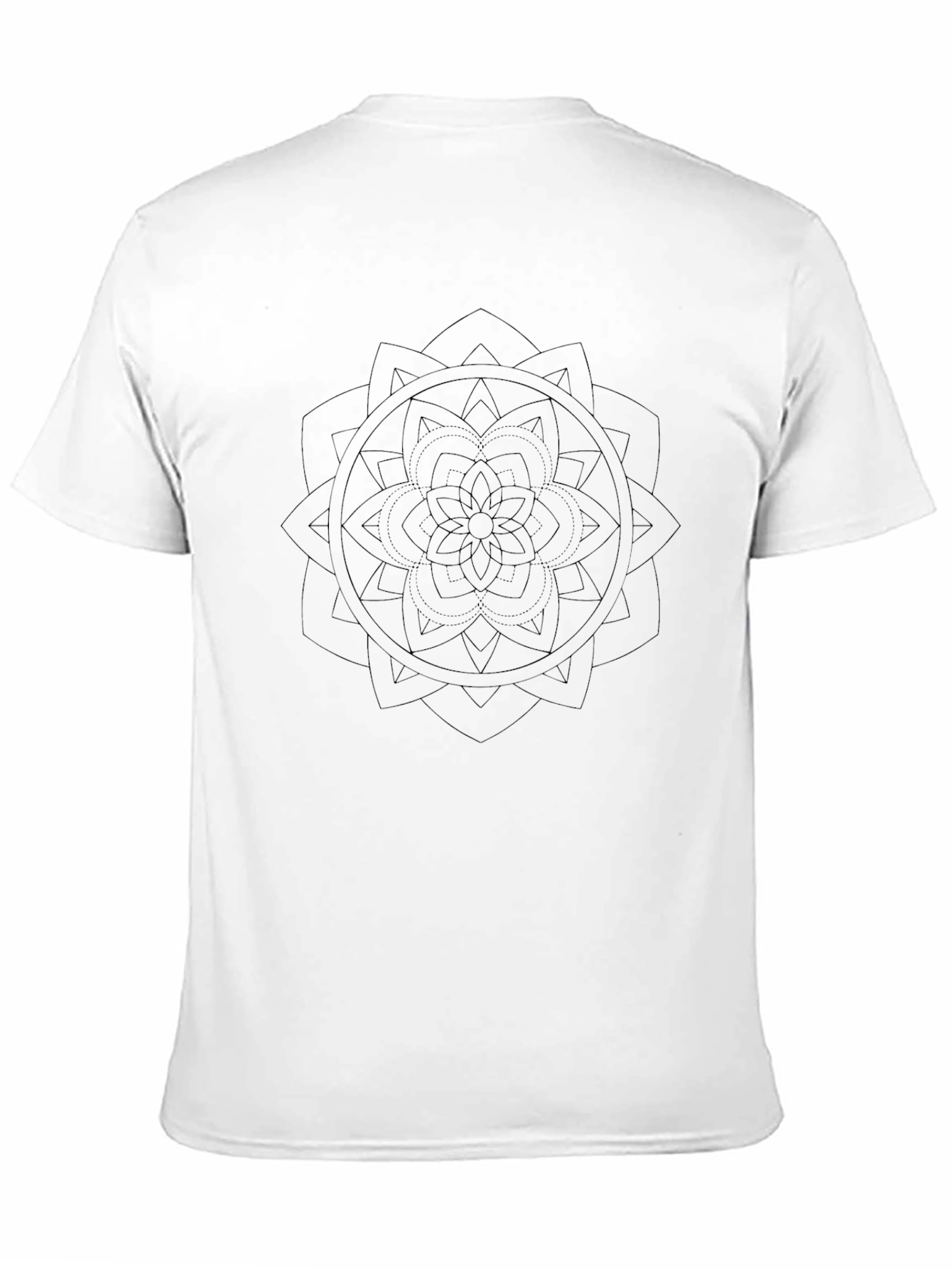 Mandala Design Black T-Shirt