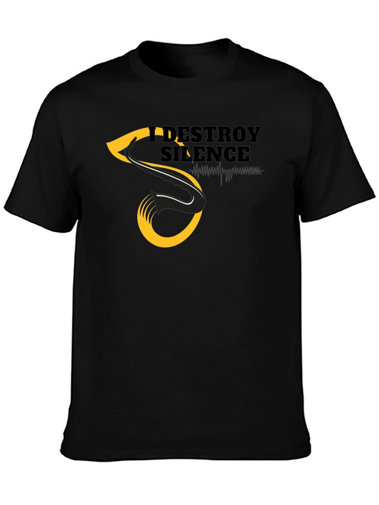 I Destroy Silence Graphic Tee - Black