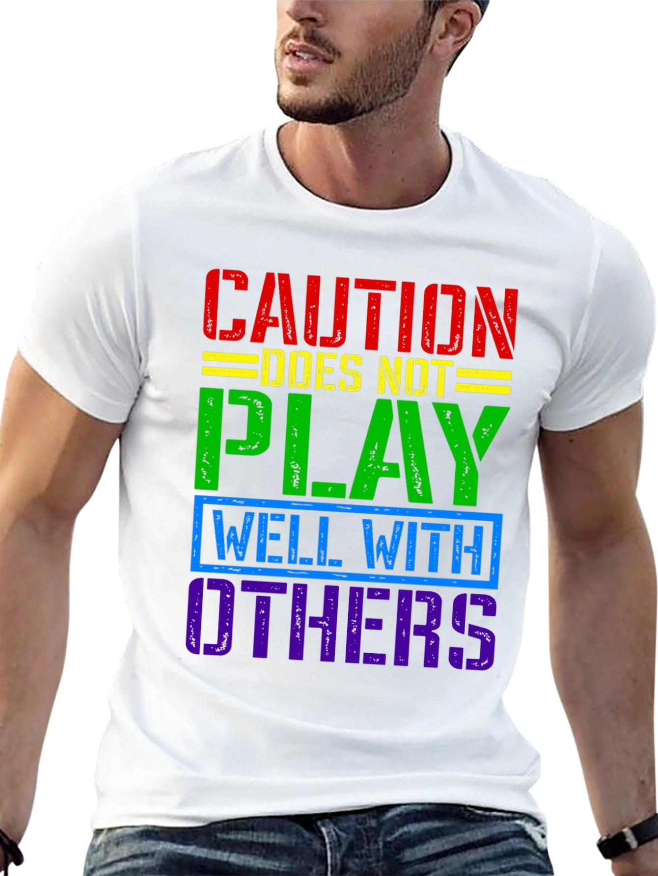 Caution Doesnt Play Well With Others T-Shirt