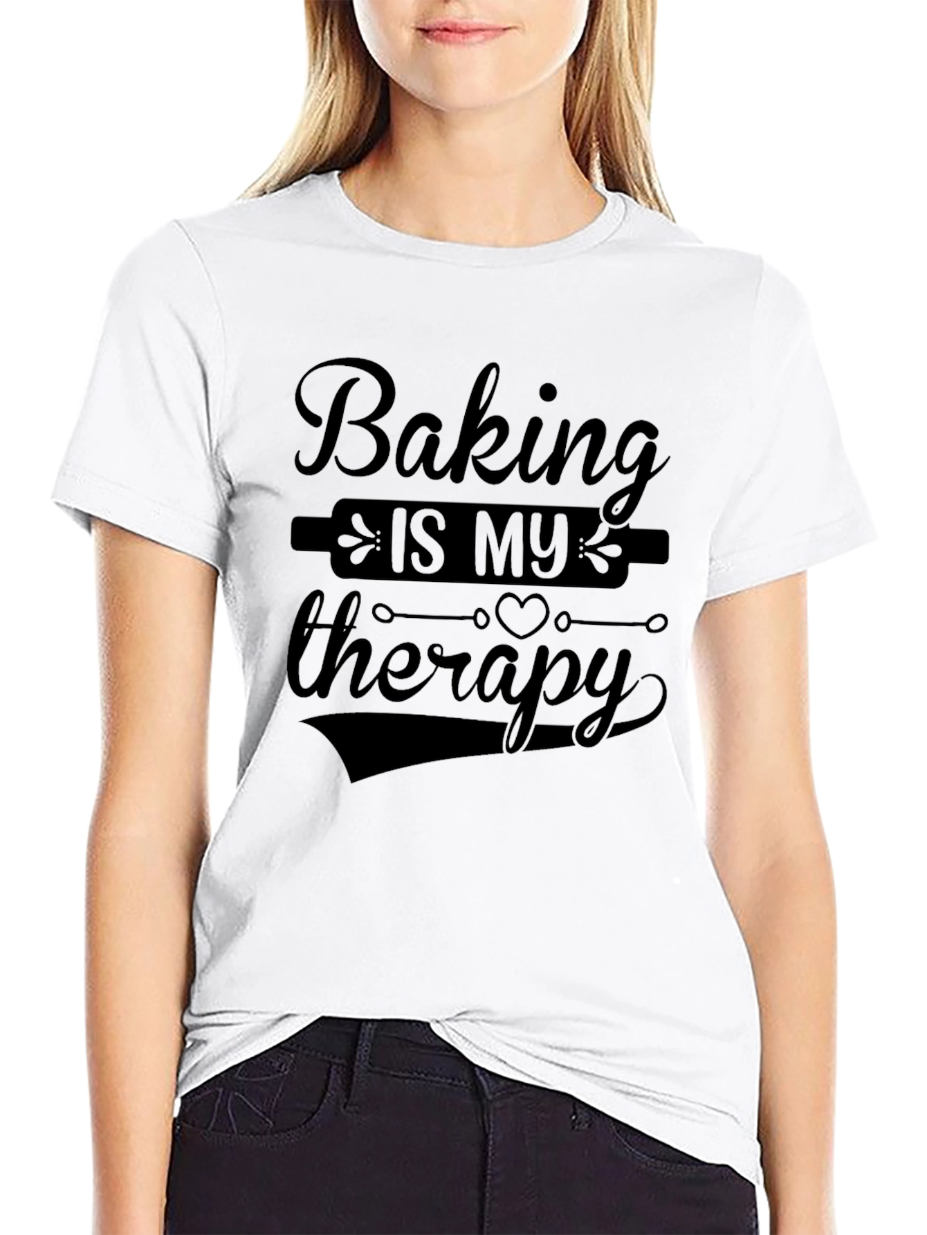 Baking Is My Therapy Graphic Tee
