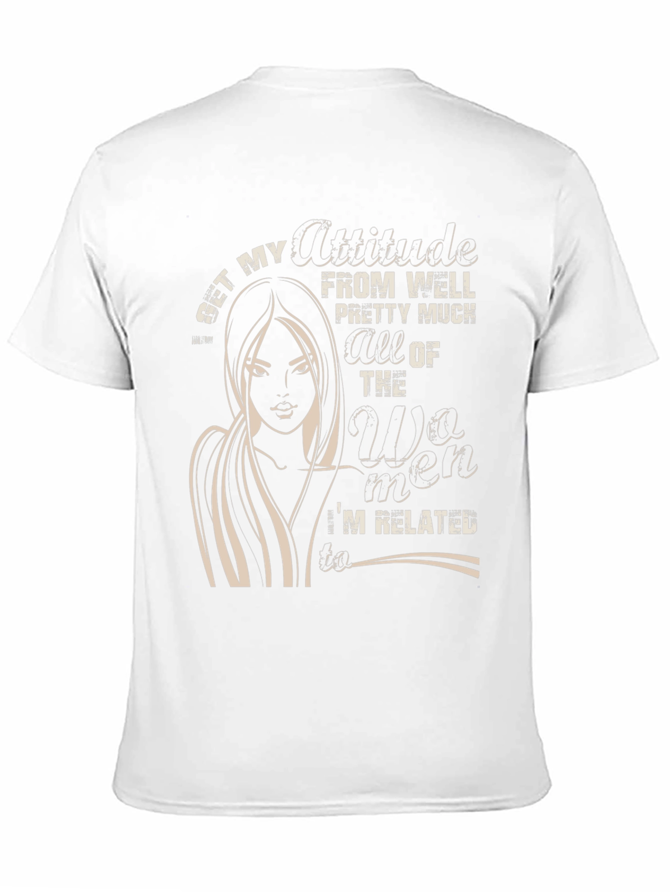 Attitude Womens Graphic Tee - Black