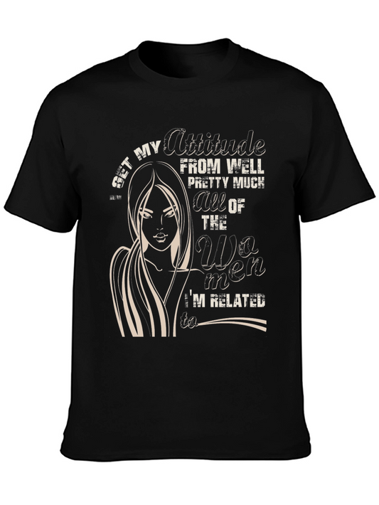 Attitude Womens Graphic Tee - Black