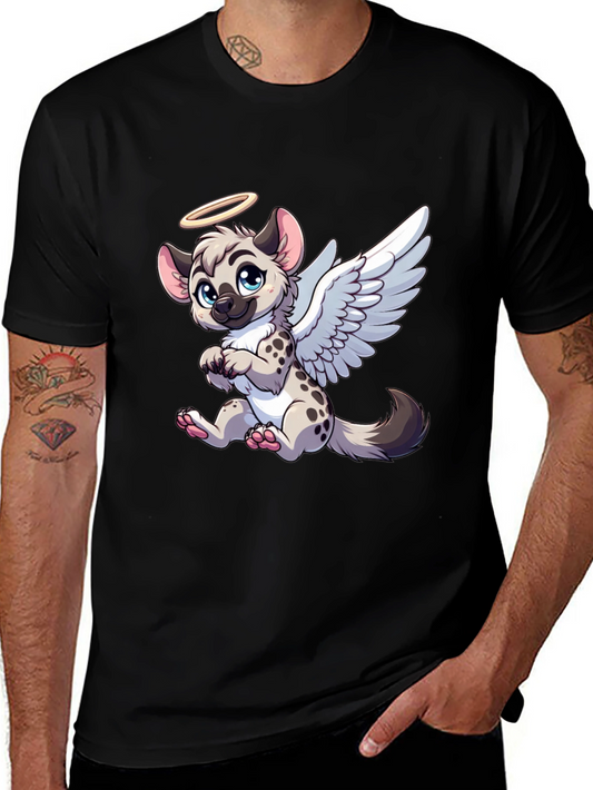 Angel Hyena Graphic Tee - Black Comfort Fit Shirt